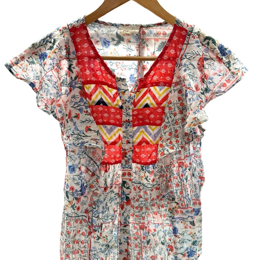 Floral Patchwork Blouse